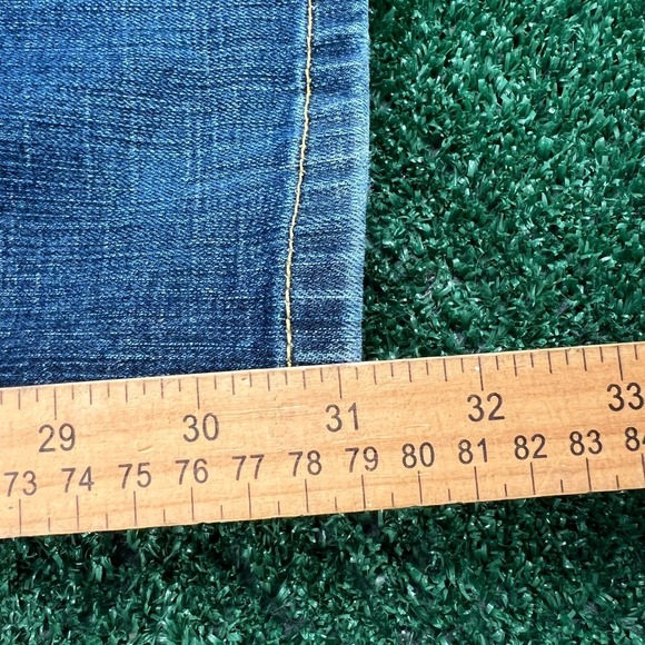 VTG Event Jeans Women's Wash Sz 14 31x31 Bootcut Stretch Embroidered Hearts Flap - Picture 9 of 11